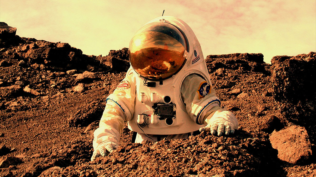 astronaut on mars