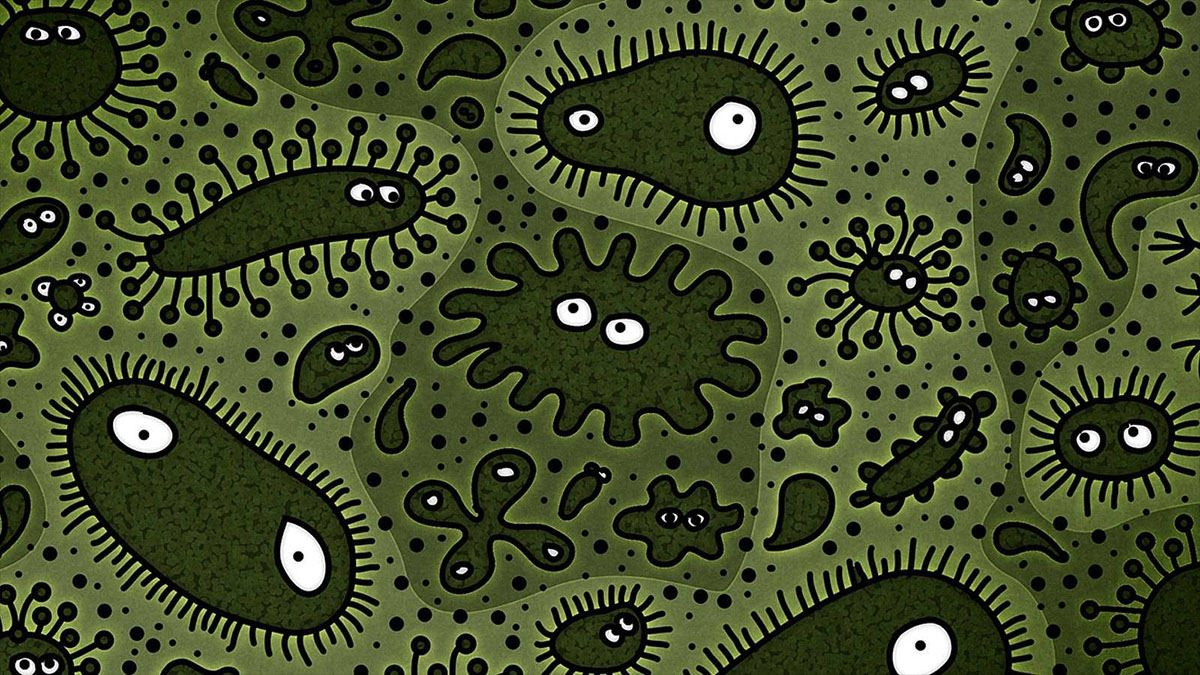 cartoon germs