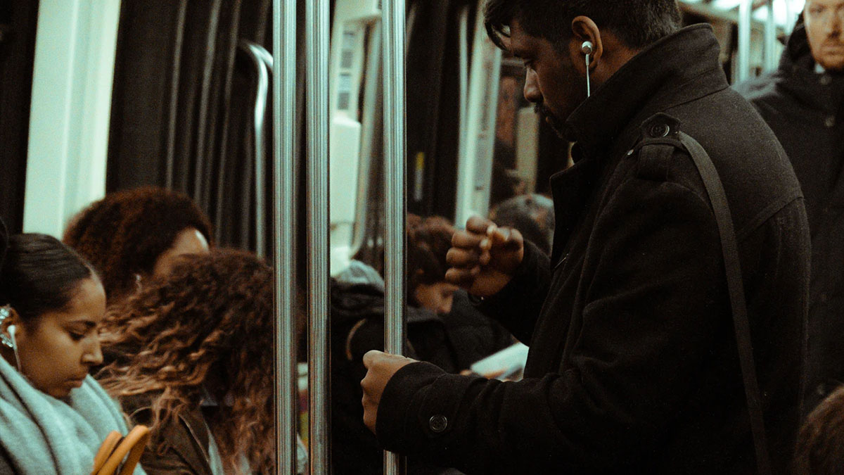 crowded subway