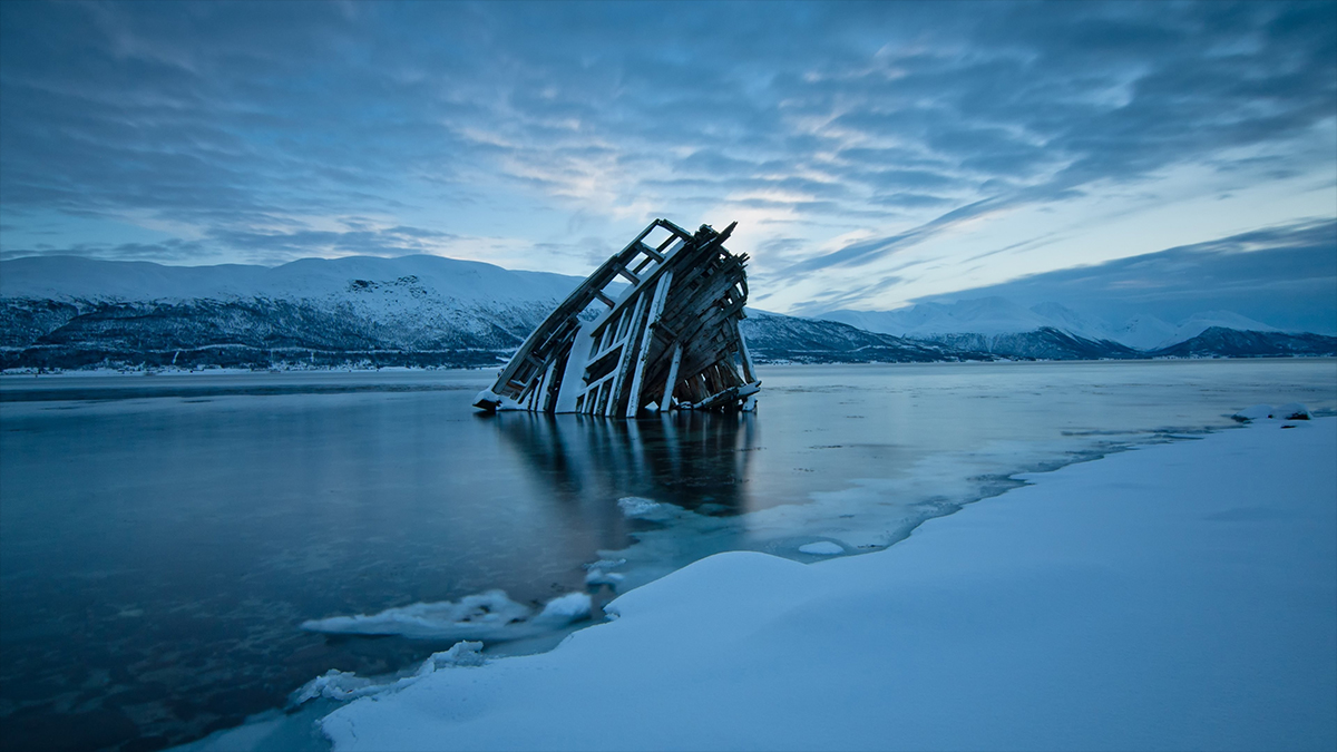 frozen lake