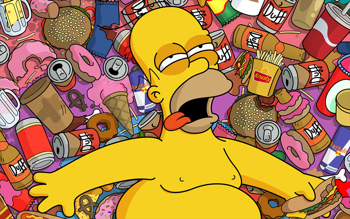 homer food coma