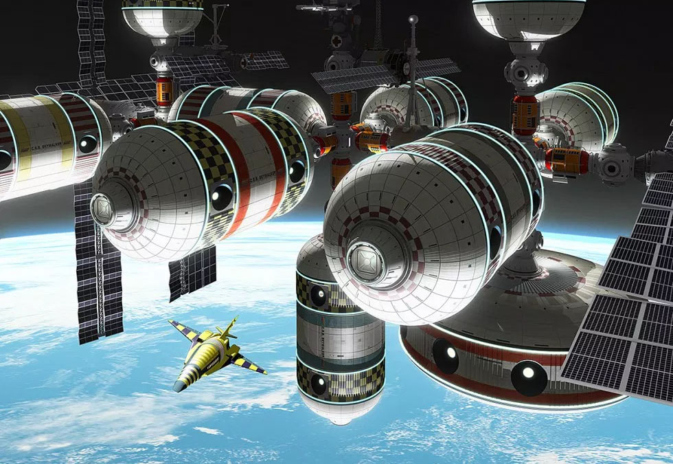 inflatable space station