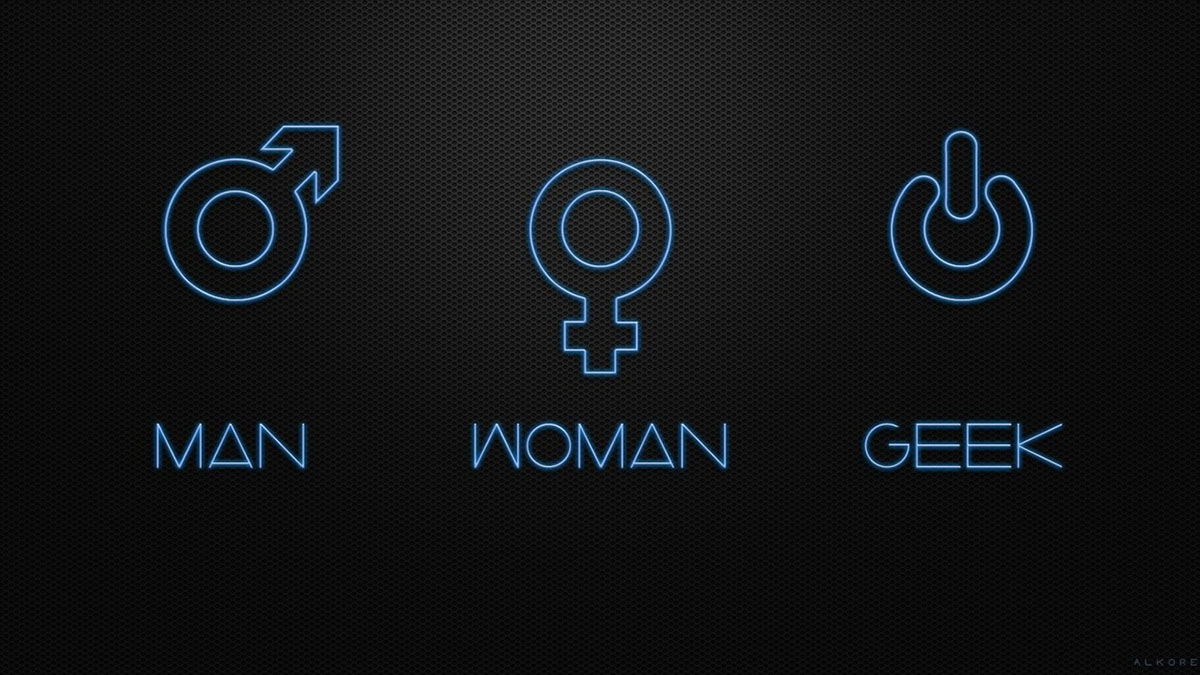 man woman geek