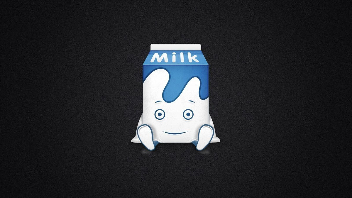 milk carton with eyes