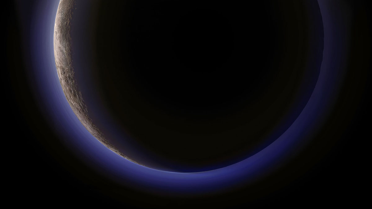 pluto night side