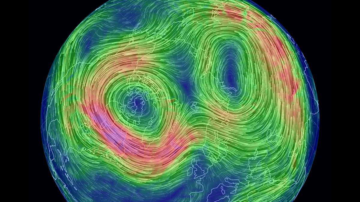 polar vortex split