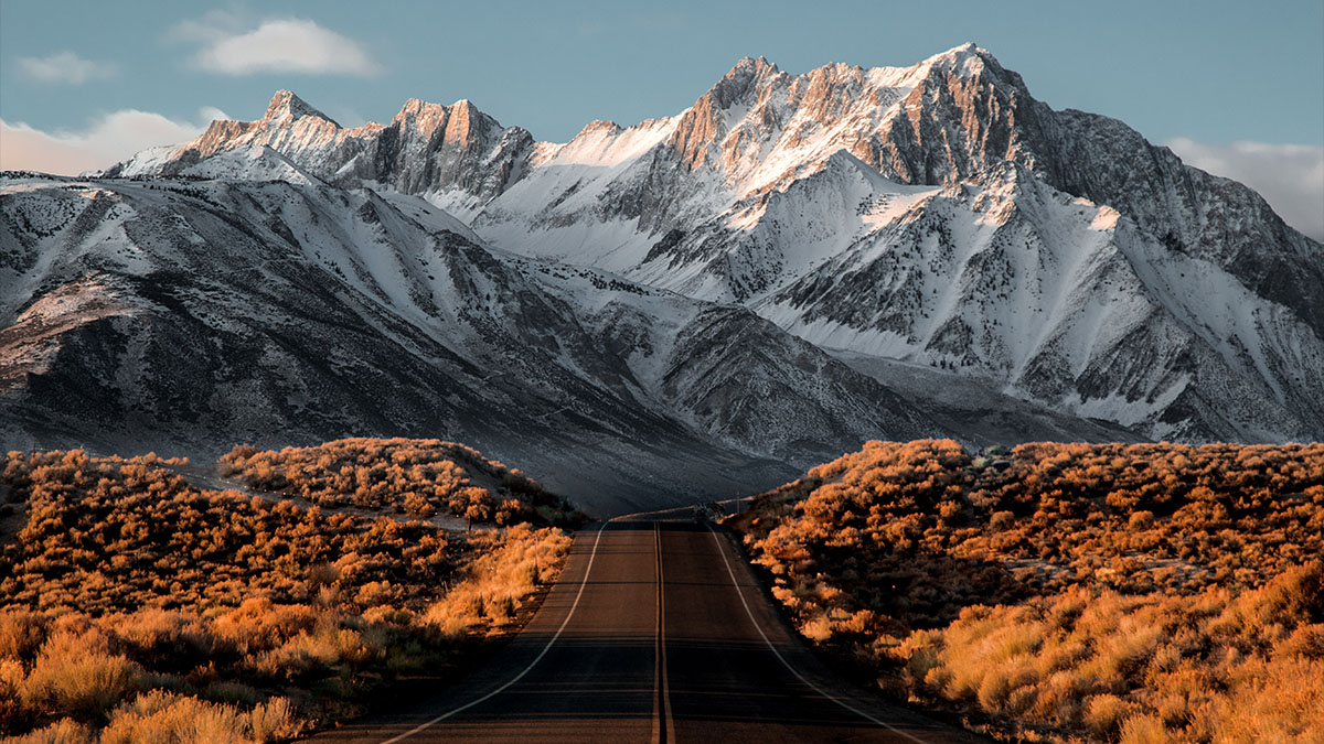 snowy peaks