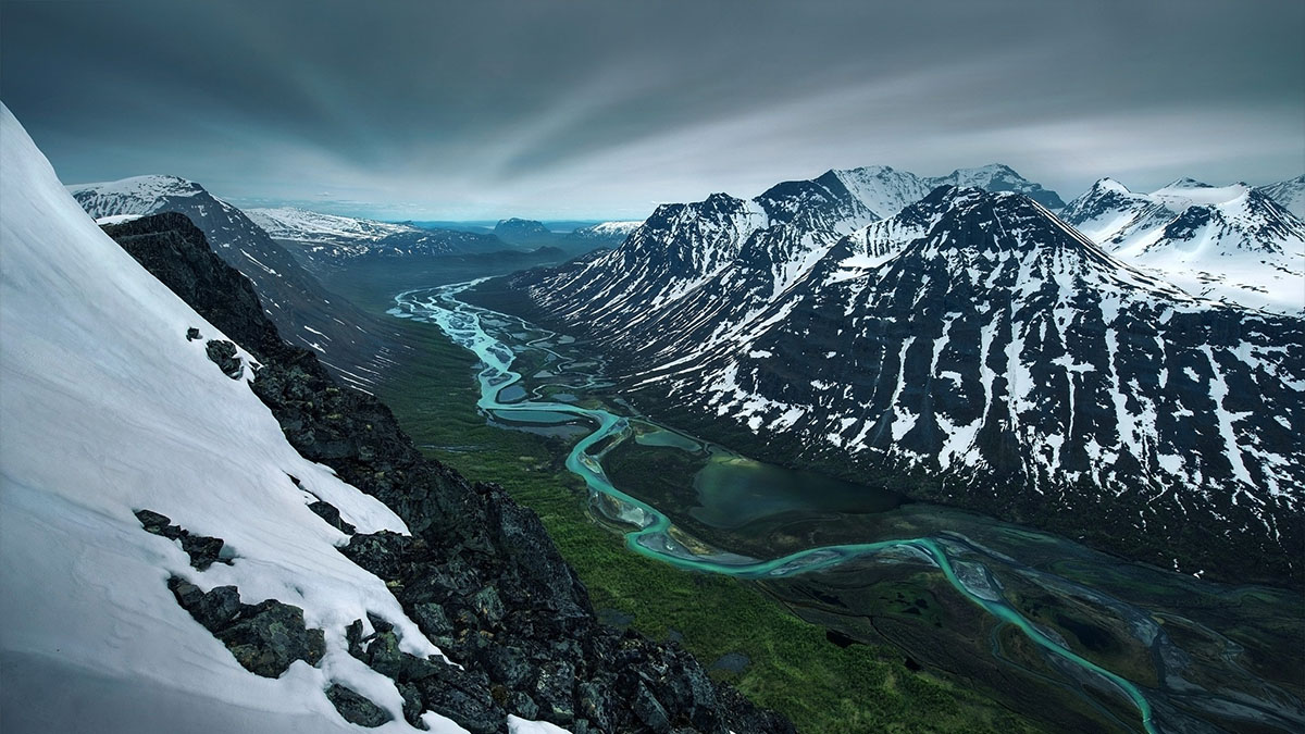 snowy valley