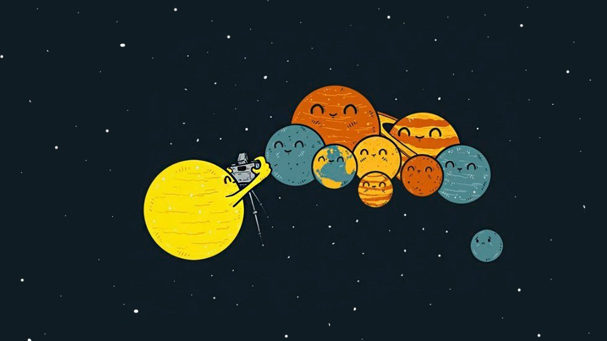 solar system photo